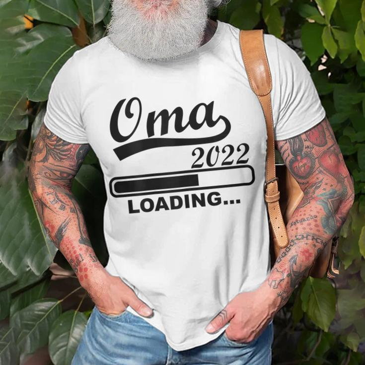 Damen Werdende Oma 2022 Ich Werde Oma 2022 Oma Loading T-Shirt Geschenke für alte Männer