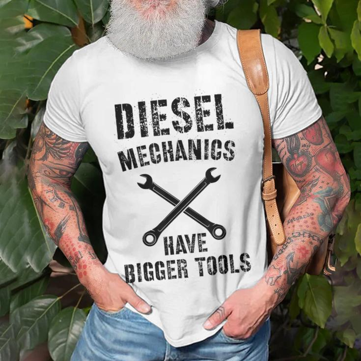 Diesel Mechanic | Bigger Tools Diesel Mechanics Gift Unisex T-Shirt Gifts for Old Men