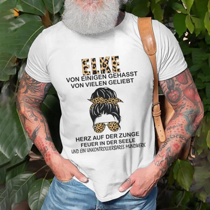 Ehre Statement T-Shirt Weiß, Leopard Design Herz & Feuer Geschenke für alte Männer