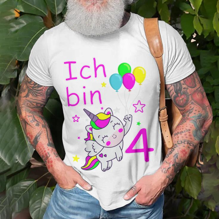 Einhorn T-Shirt für Mädchen 4 Jahre, Zauberhaftes Einhorn-Motiv Geschenke für alte Männer