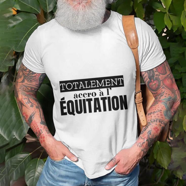 Equitation Totalement Accro T-Shirt Geschenke für alte Männer