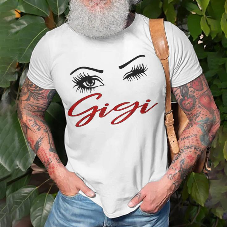 Eyes Gigi Grandma Eye Wink Mom Woman Unisex T-Shirt Gifts for Old Men