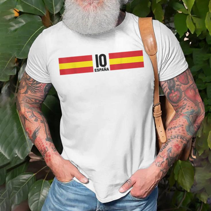 Fussball Spanien Fussball Outfit Fan T-Shirt Geschenke für alte Männer