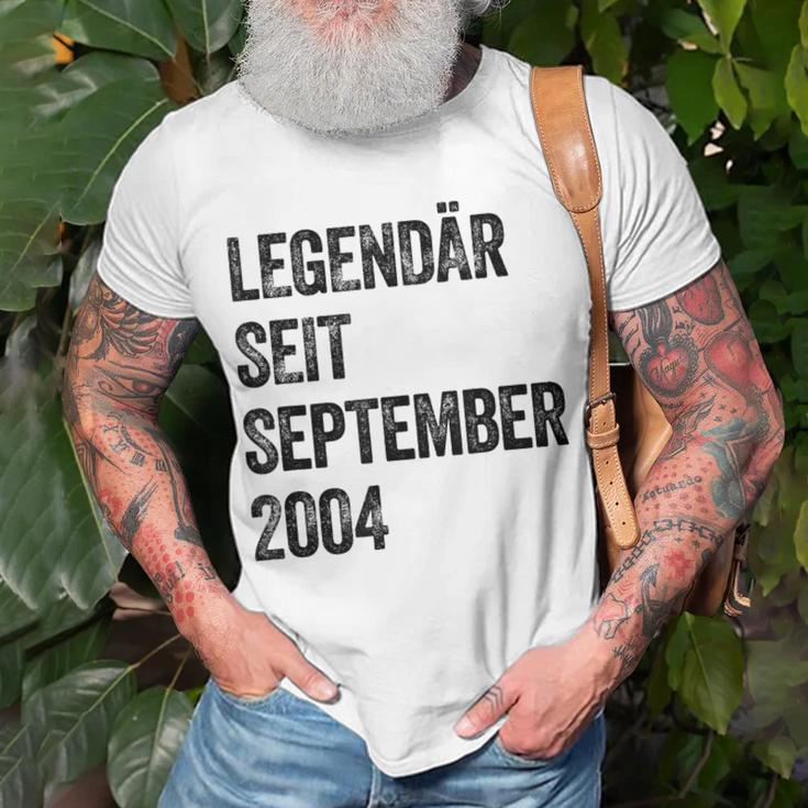 Geburtstag Legendär Seit September 2004 Jahrgang Vintage T-Shirt Geschenke für alte Männer