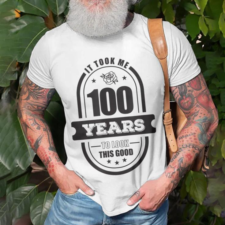Geburtstagsgeschenke Zum 100 Geburtstag Für Oma 100 Jahre V2 T-Shirt Geschenke für alte Männer