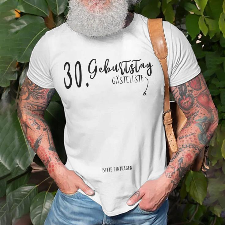 Geschenk Zum 30 Geburtstag Gästebuch T-Shirt Geschenke für alte Männer