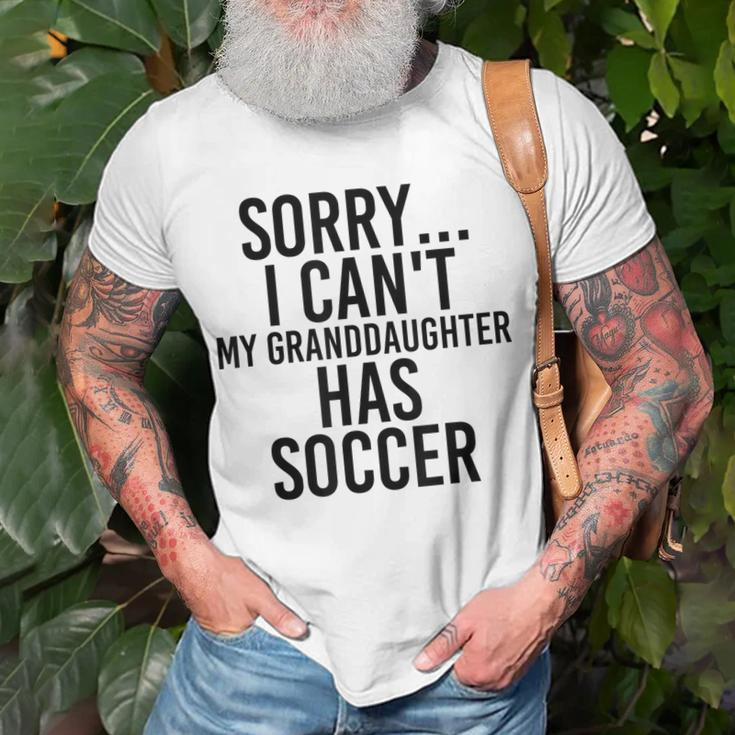 Grandpa Grandma | My Granddaughter Has Soccer Unisex T-Shirt Gifts for Old Men