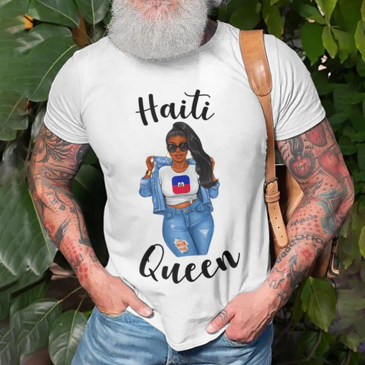 Haiti Queen Caribbean Pride Proud Women Womans Haitian Girl Gift For Womens Unisex T-Shirt Gifts for Old Men
