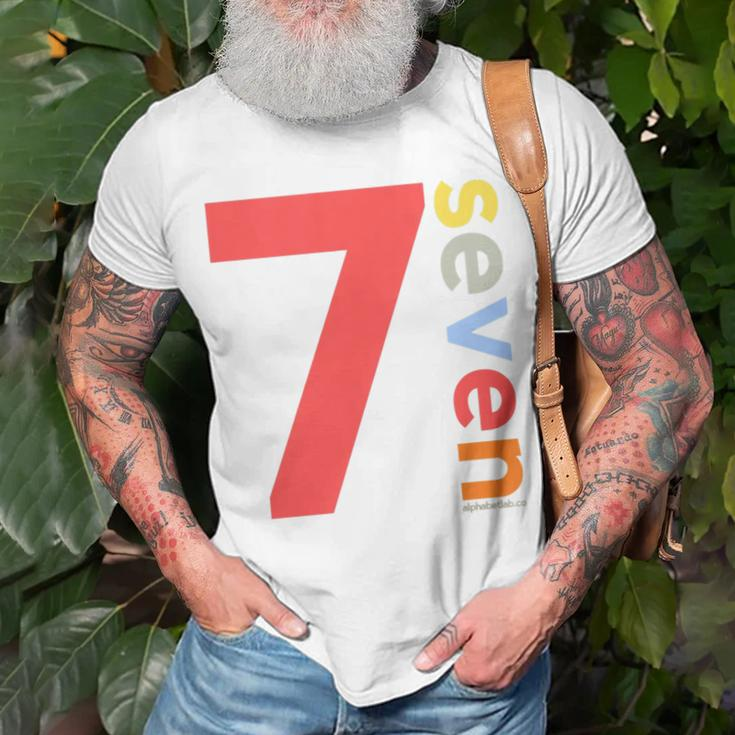 Kids 7Th Birthday Boy 7 Year Old Seven | Party Age 7 Ideas Unisex T-Shirt Gifts for Old Men
