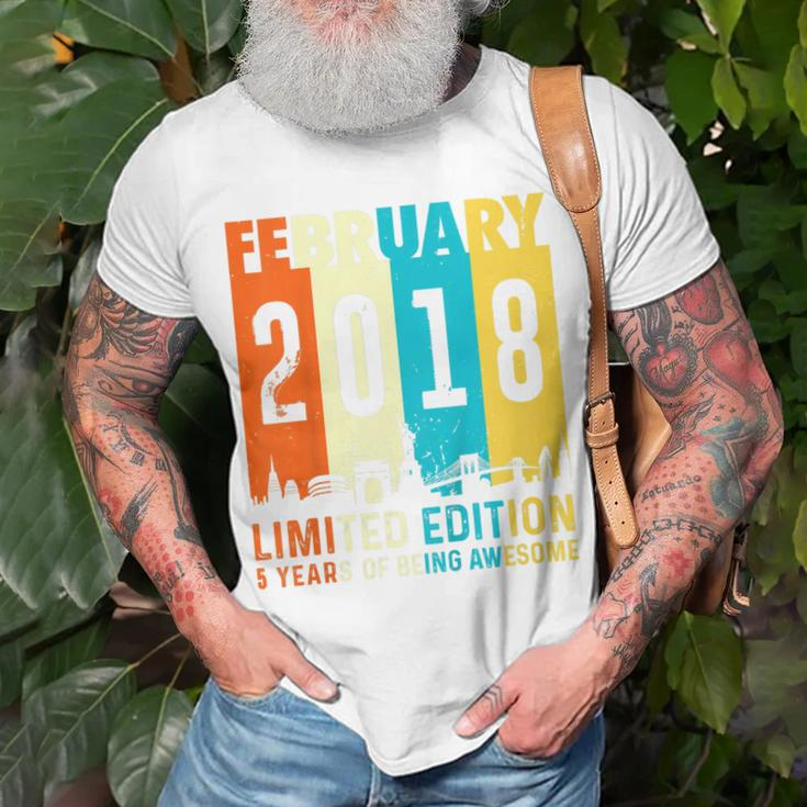 Kinder 5 Limitierte Auflage Hergestellt Im Februar 2018 5 T-Shirt Geschenke für alte Männer