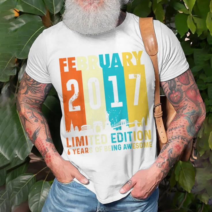 Kinder 6 Limitierte Auflage Hergestellt Im Februar 2017 6 T-Shirt Geschenke für alte Männer