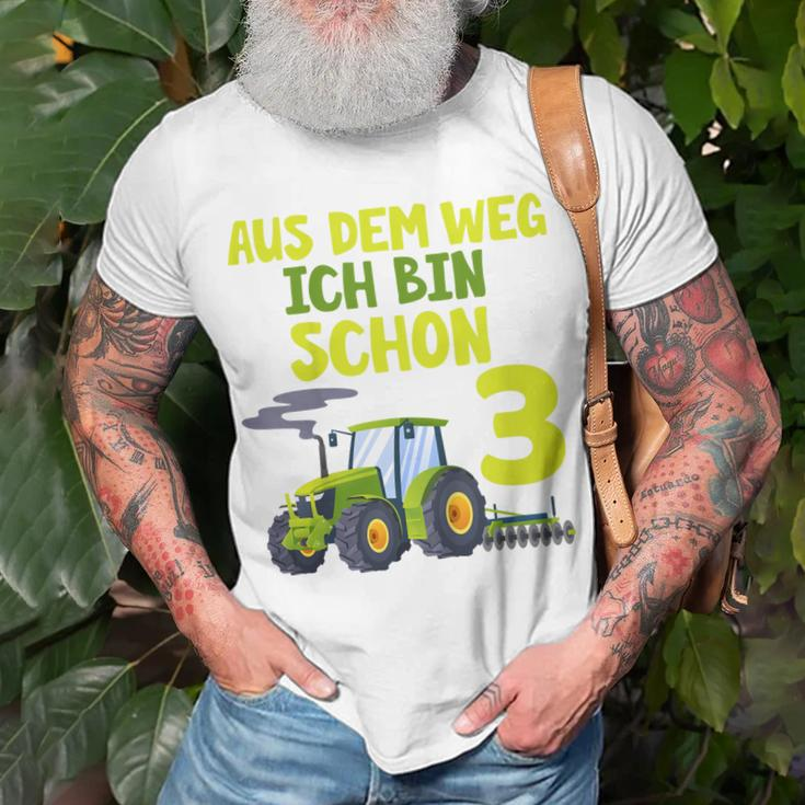 Kinder Ich Bin Schon 3 Traktor T-Shirt für Jungen, Trecker Motiv Geschenke für alte Männer