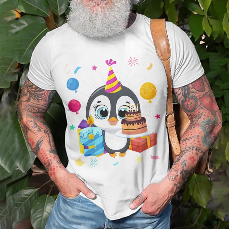 Kinder Pinguin-Party 9. Geburtstag T-Shirt, Pinguin Mottoparty Outfit Geschenke für alte Männer