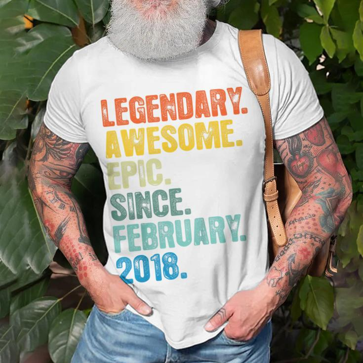 Kinder Retro Legendär Seit Februar 2018 5 Jahre Alt T-Shirt Geschenke für alte Männer