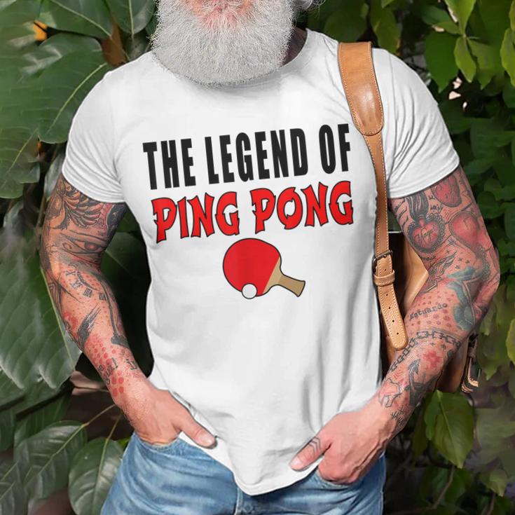 The Legend Of Ping Pong Tischtennis Lustig T-Shirt Geschenke für alte Männer