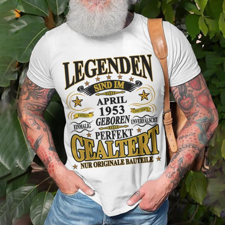 Legenden Sind Im April 1953 Geboren 70 Geburtstag Lustig V2 T-Shirt Geschenke für alte Männer