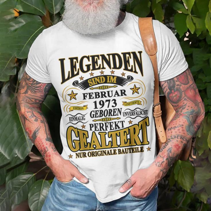 Legenden Sind Im Februar 1973 Geboren 50 Geburtstag Lustig V2 T-Shirt Geschenke für alte Männer