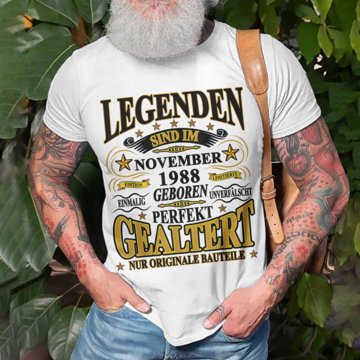 Legenden Sind Im November 1988 Geboren 35 Geburtstag Lustig T-Shirt Geschenke für alte Männer