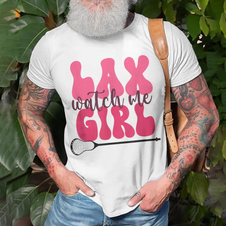 Lustiges Mädchen Lacrosse Lax Girl T-Shirt Geschenke für alte Männer