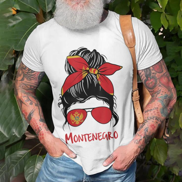 Montenegro Girl Montenegrin Girl Montenegro Woman Flag Unisex T-Shirt Gifts for Old Men