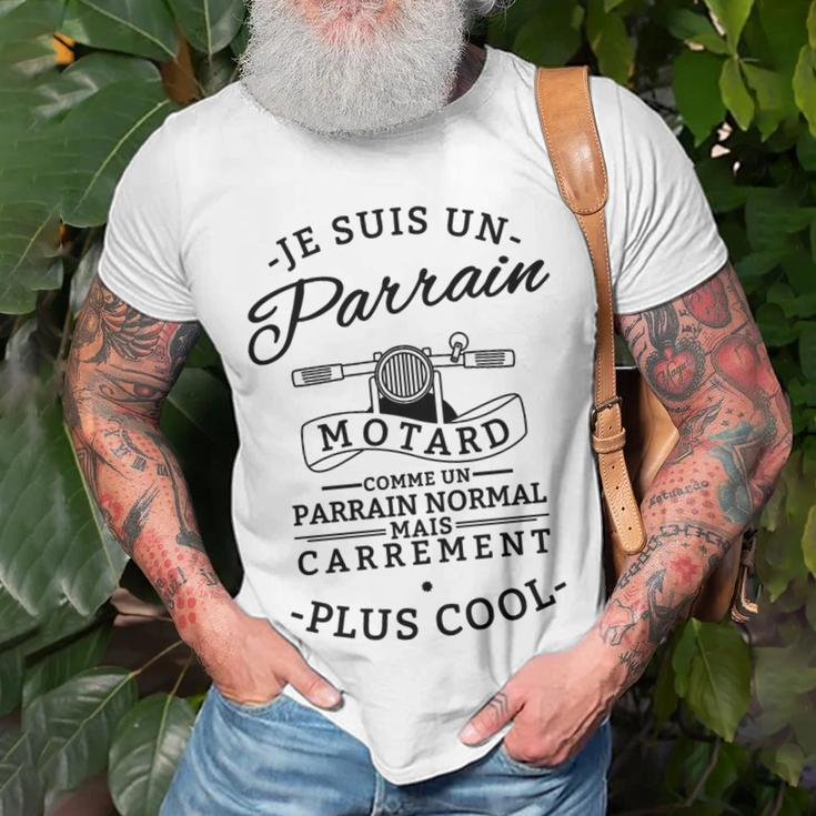Parrain Motard Carrement Plus Cool Shirt T-Shirt Geschenke für alte Männer
