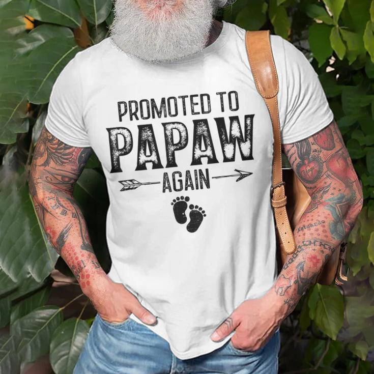 Promoted To Papaw Again Vintage Fathers Day For Dad T-Shirt Gifts for Old Men