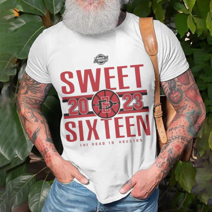 Sdsu Men’S Basketball 2023 Sweet Sixteen The Road To HoustonUnisex T-Shirt Gifts for Old Men