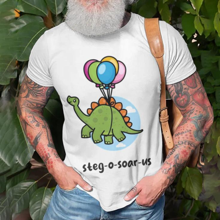 Steg O Soar Us On Light Colors Dinosaur Unisex T-Shirt Gifts for Old Men