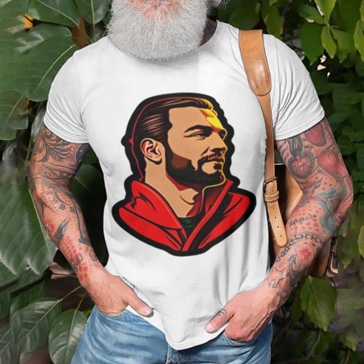 The God Giga Chad Meme Unisex T-Shirt Gifts for Old Men
