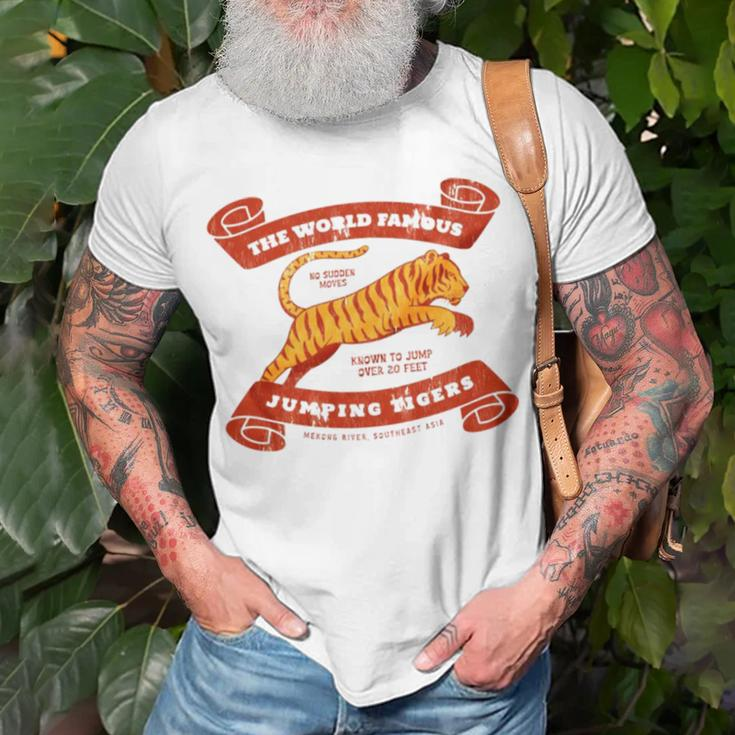 The World Famous Jumping Tigers Unisex T-Shirt Gifts for Old Men