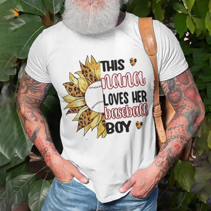 This Nana Loves Her Baseball Boy Baseball Nana Unisex T-Shirt Gifts for Old Men