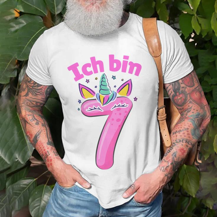 Unicorn 7. Geburtstag T-Shirt für Mädchen, Zauberhaftes 7 Jahre Motiv Geschenke für alte Männer