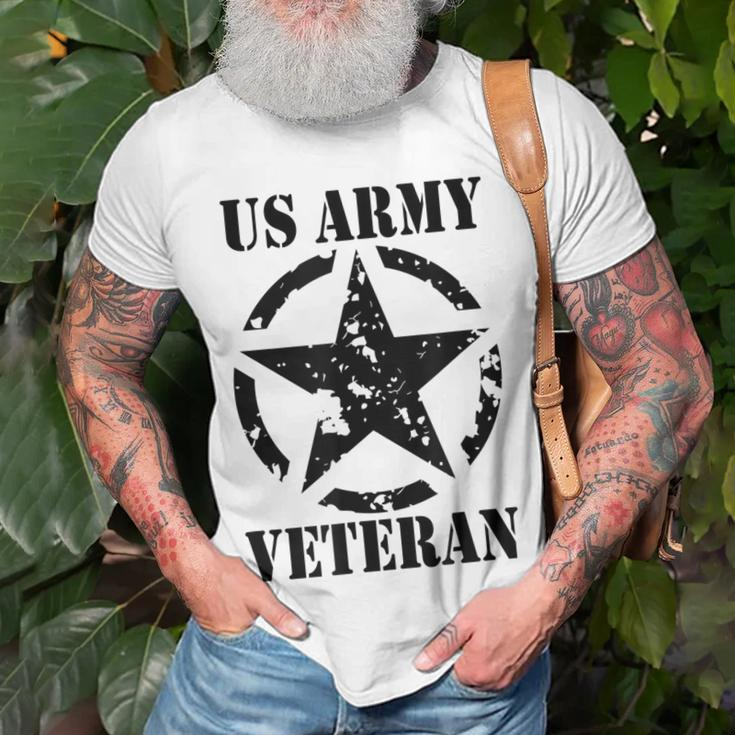 Us Army Star Green Military Distressed Forces Gear Unisex T-Shirt Gifts for Old Men