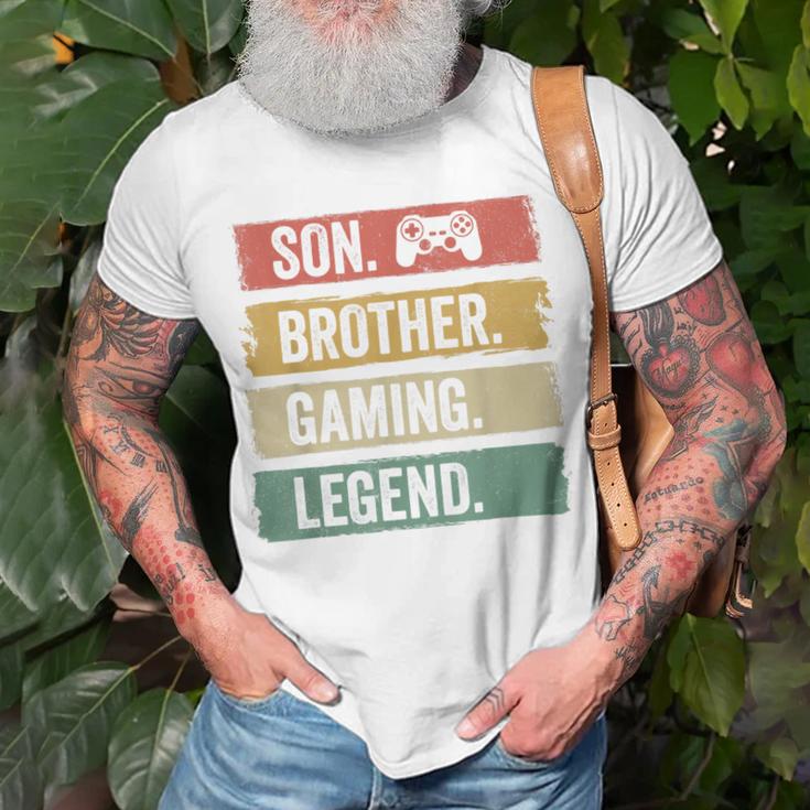 Vintage Sohn Bruder Gaming Legende Retro Video Gamer Boy T-Shirt Geschenke für alte Männer