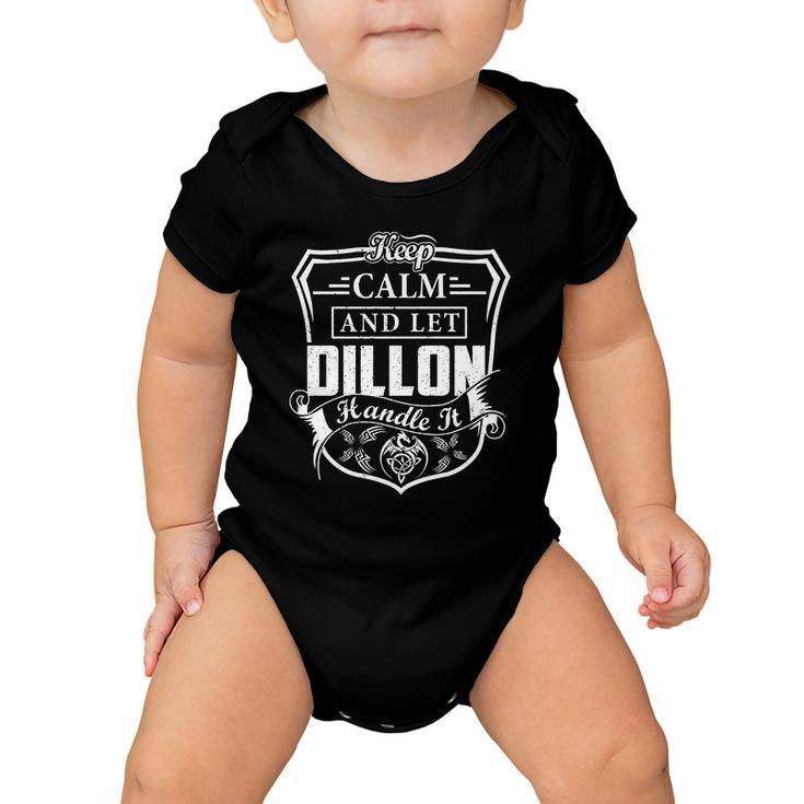 Dillon Last Name Surname Tshirt Baby Onesie