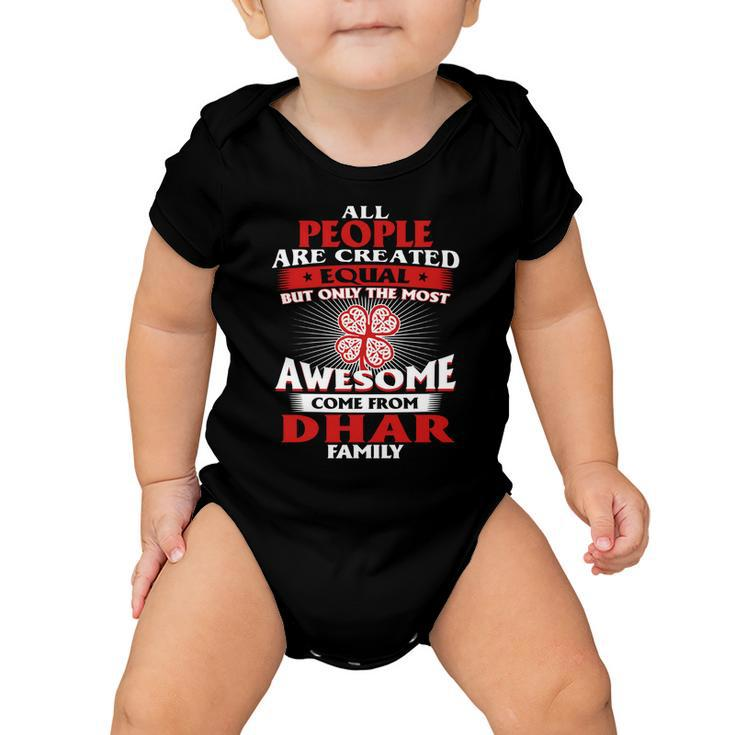 Its A Dhar Thing You Wouldnt Understand - Name Custom T-Shirts Baby Onesie