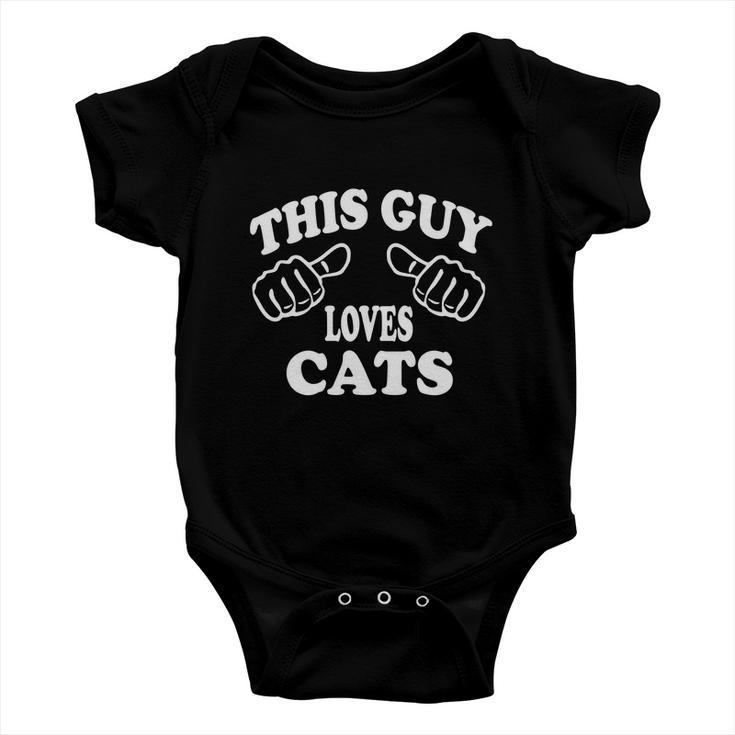 This Guy Loves Cats Baby Onesie