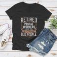 Retired Postal Worker Gifts Postal Worker Retirement Women V-Neck T-Shirt