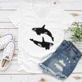 2 Orca Tshirts Women V-Neck T-Shirt