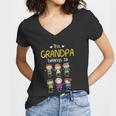 This Grandpa Belongs To Personalized Grandpa Women V-Neck T-Shirt