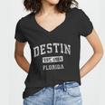 Destin Florida Fl Vintage Established Sports Design Women V-Neck T-Shirt