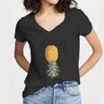 Upside Down PineappleShirt Women V-Neck T-Shirt