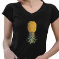 Upside Down PineappleShirt Women V-Neck T-Shirt