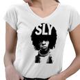 Sly Stone Portrait Tshirt Women V-Neck T-Shirt