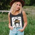 11Th Birthday Decorations Girl Messy Bun 11 Years Old Bday Unisex Tank Top