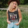 52Th Birthday Gifts For Women Floral Made In 1971 Birthday Unisex Tank Top