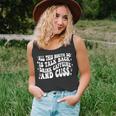 All This Mouth Do Is Talk Back Drink Caffeine On Back Unisex Tank Top