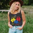 Autism Awareness Puzzle Periodic Table Elements Mom Dad Unisex Tank Top