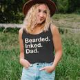 Bearded Inked Dad Fathers Day Tattoo Lover Love Tattooed Unisex Tank Top