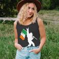 Bigfoot Rock And Roll On St Patricks Day With Irish Flag Unisex Tank Top